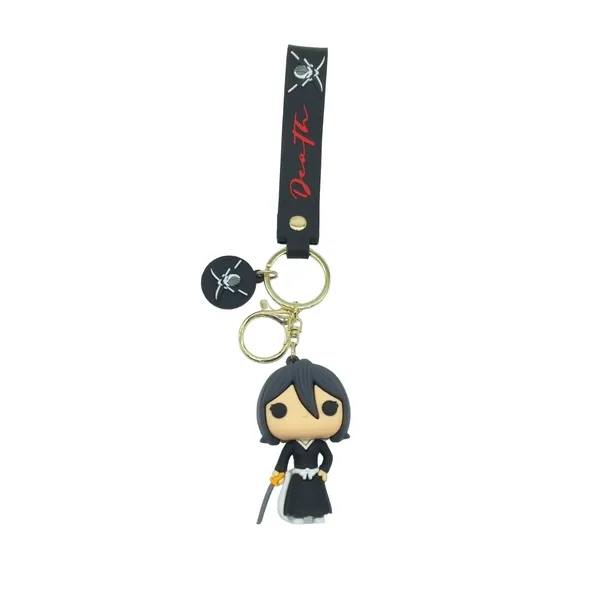 Anime_Bleach_Rukiha_Kuchiki_Silicone_Keychain_With_Lanyard