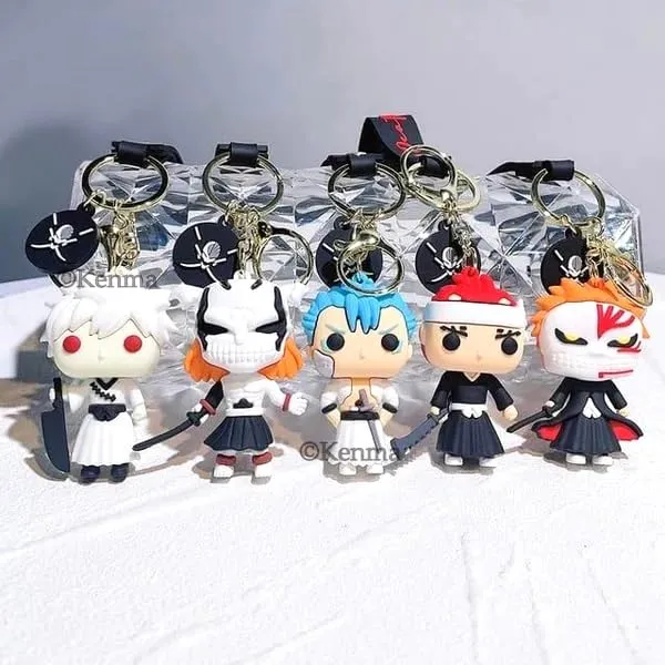 Anime_Bleach_Rukiha_Kuchiki_Silicone_Keychain_With_Lanyard