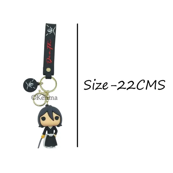 Anime_Bleach_Rukiha_Kuchiki_Silicone_Keychain_With_Lanyard