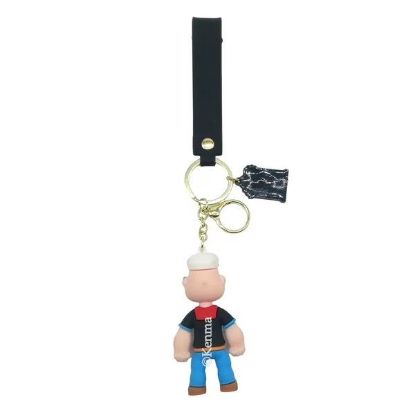Silicone_Popeye_The_Sailor_Man_Keychain_With_Lanyard