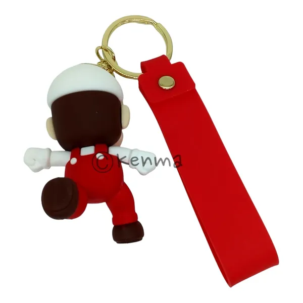 __Cute_White_&_Red_Mario_Running_3D_Lanyard_Keychain_With_Charms_For_Keys,Bags_&_Birthday_Return_Gifts_For_Girls_Boys_Keyrings