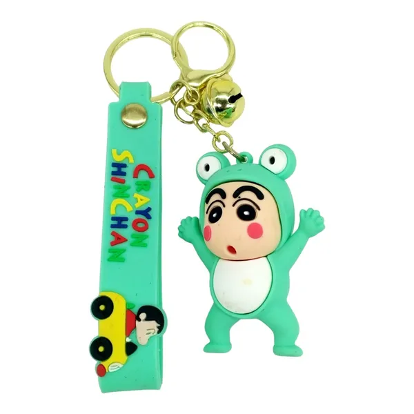 __3D_Crayon_Shinchan_Green_Model_1_With_Lanyard_Keychain_With_Charms_For_Keys,Bags_&_Birthday_Return_Gifts_For_Girls_Boys_Keyrings