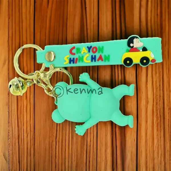 __3D_Crayon_Shinchan_Green_Model_1_With_Lanyard_Keychain_With_Charms_For_Keys,Bags_&_Birthday_Return_Gifts_For_Girls_Boys_Keyrings