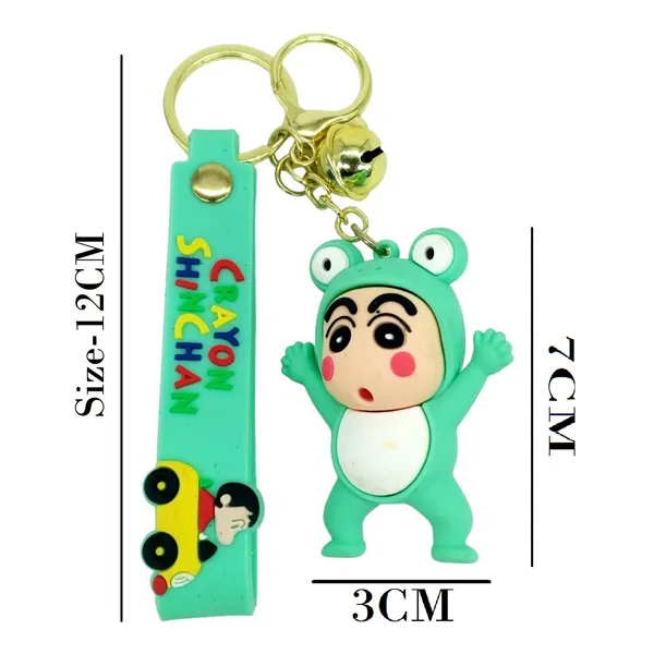 __3D_Crayon_Shinchan_Green_Model_1_With_Lanyard_Keychain_With_Charms_For_Keys,Bags_&_Birthday_Return_Gifts_For_Girls_Boys_Keyrings