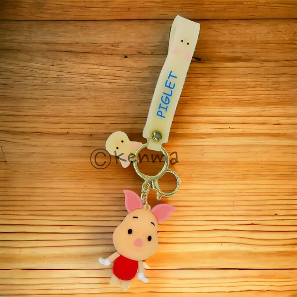 __3D_Cute_Piglet_Lanyard_Keychain_With_Charms_For_Keys,Bags_&_Birthday_Return_Gifts_For_Girls_Boys_Keyrings