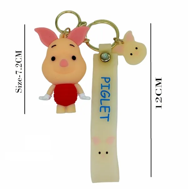 __3D_Cute_Piglet_Lanyard_Keychain_With_Charms_For_Keys,Bags_&_Birthday_Return_Gifts_For_Girls_Boys_Keyrings