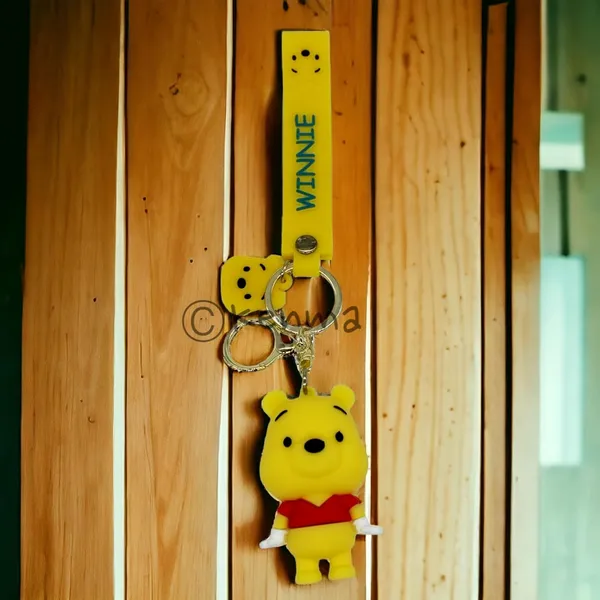 __3D_Cute_Winnie_The_Pooh_Lanyard_Keychain_With_Charms_For_Keys,Bags_&_Birthday_Return_Gifts_For_Girls_Boys_Keyrings