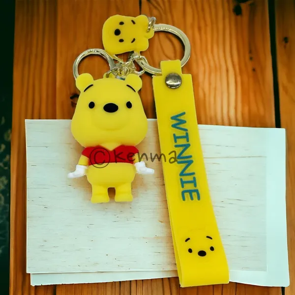 __3D_Cute_Winnie_The_Pooh_Lanyard_Keychain_With_Charms_For_Keys,Bags_&_Birthday_Return_Gifts_For_Girls_Boys_Keyrings