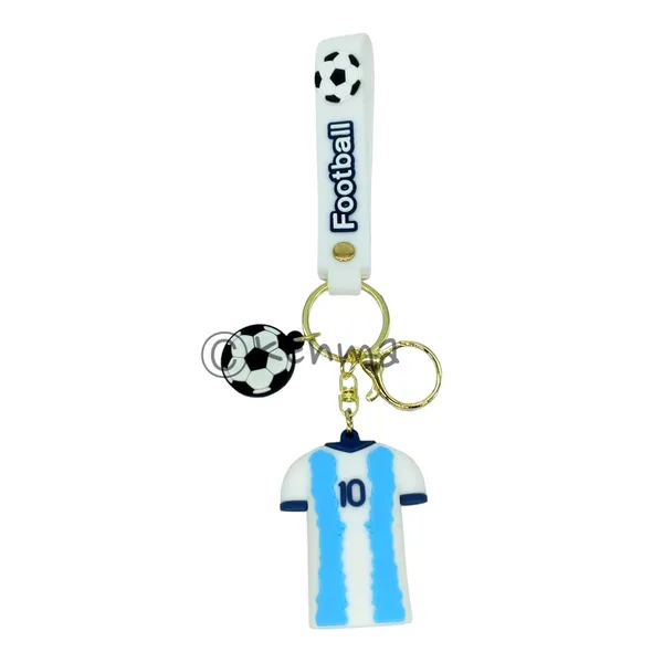 __Blue_&_White_Striped_Messi_Jersey_10_Number_3D_Lanyard_Keychain_With_Charms_For_Keys,Bags_&_Birthday_Return_Gifts_For_Girls_Boys_Keyrings
