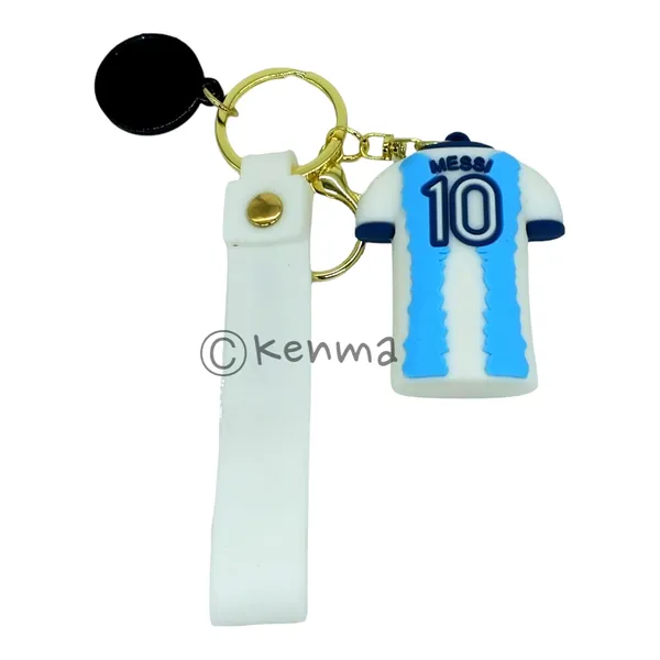 __Blue_&_White_Striped_Messi_Jersey_10_Number_3D_Lanyard_Keychain_With_Charms_For_Keys,Bags_&_Birthday_Return_Gifts_For_Girls_Boys_Keyrings