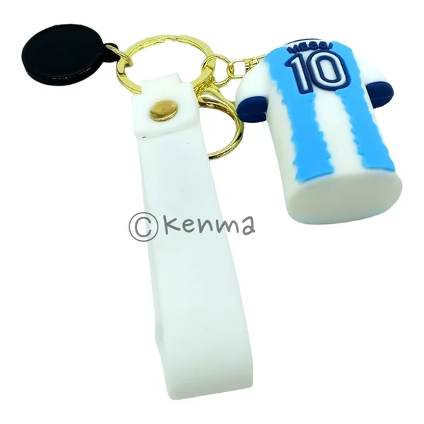 __Blue_&_White_Striped_Messi_Jersey_10_Number_3D_Lanyard_Keychain_With_Charms_For_Keys,Bags_&_Birthday_Return_Gifts_For_Girls_Boys_Keyrings