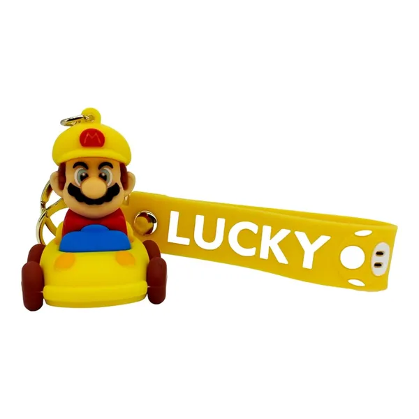 __Green_Mario_Cute_3D_Super_Mario_On_Car_Game_With_Lanyard_Keychains_With_Charms_For_Keys,Bags_&_Birthday_Return_Gifts_Keyrings