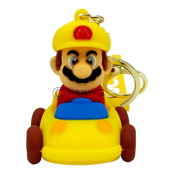 __Green_Mario_Cute_3D_Super_Mario_On_Car_Game_With_Lanyard_Keychains_With_Charms_For_Keys,Bags_&_Birthday_Return_Gifts_Keyrings