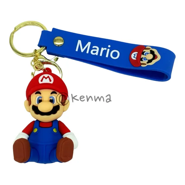 __Cute_3D_Super_Mario_Sitting_Brother_Red_&_Blue_Lanyard_Keychain_With_Charms_For_Keys,Bags_&_Birthday_Return_Gifts_Model_5