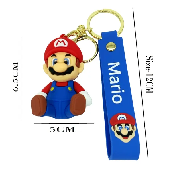__Cute_3D_Super_Mario_Sitting_Brother_Red_&_Blue_Lanyard_Keychain_With_Charms_For_Keys,Bags_&_Birthday_Return_Gifts_Model_5