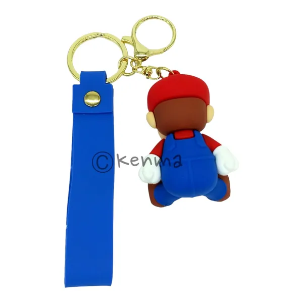 __Cute_3D_Super_Mario_Sitting_Brother_Red_&_Blue_Lanyard_Keychain_With_Charms_For_Keys,Bags_&_Birthday_Return_Gifts_Model_5