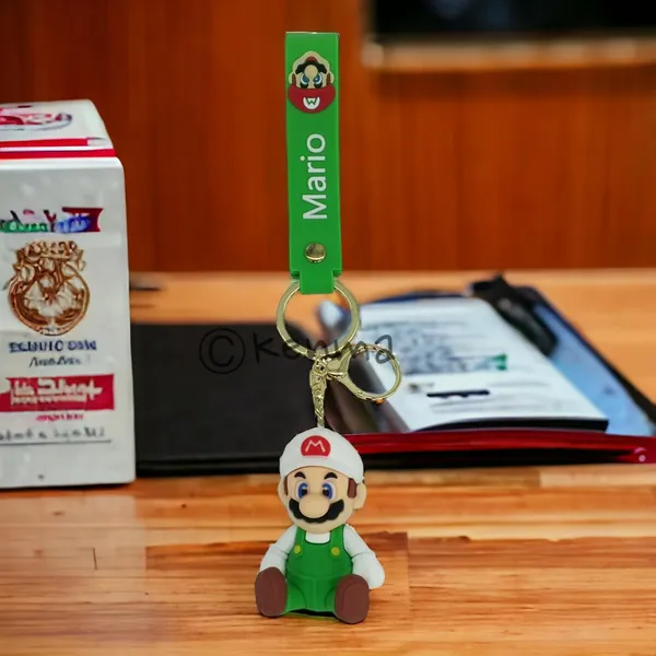 __Cute_Sitting_Green_Mario_3D_Lanyard_Keychain_With_Charms_For_Keys,Bags_&_Birthday_Return_Gifts_For_Girls_Boys_Keyrings_Model_7