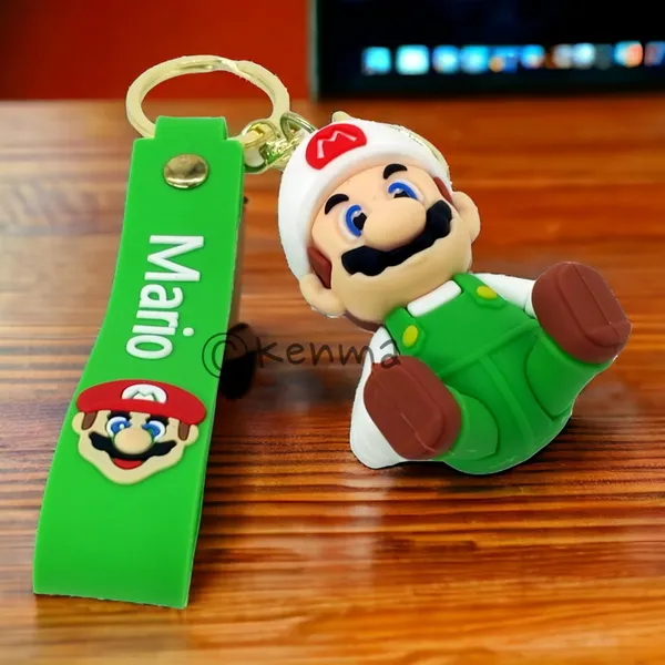 __Cute_Sitting_Green_Mario_3D_Lanyard_Keychain_With_Charms_For_Keys,Bags_&_Birthday_Return_Gifts_For_Girls_Boys_Keyrings_Model_7