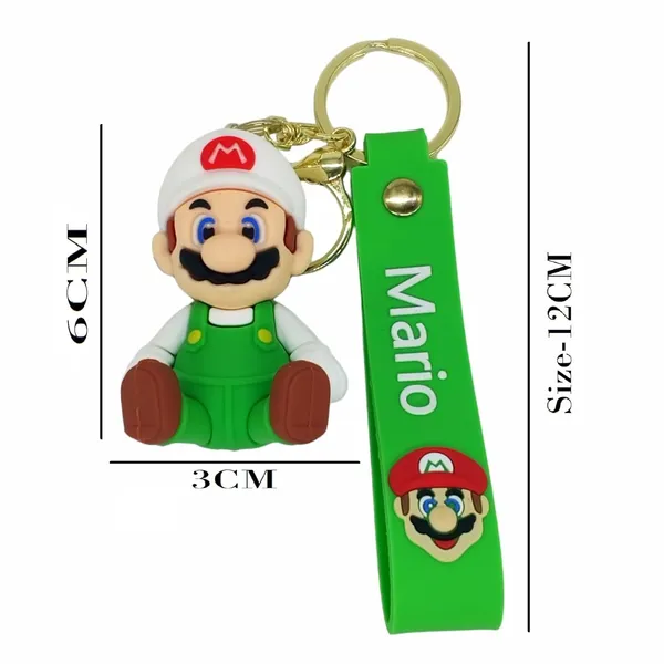 __Cute_Sitting_Green_Mario_3D_Lanyard_Keychain_With_Charms_For_Keys,Bags_&_Birthday_Return_Gifts_For_Girls_Boys_Keyrings_Model_7