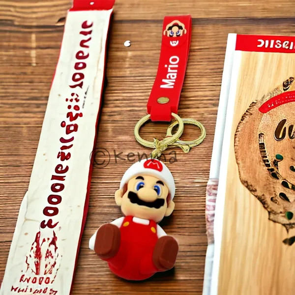 __Cute_Sitting_Red_Mario_3D_Lanyard_Keychain_With_Charms_For_Keys,Bags_&_Birthday_Return_Gifts_For_Girls_Boys_Keyrings_Model_8