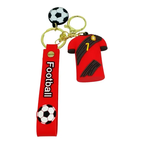__Red_Kevin_De_Bruyane_3D_Lanyard_Jersey_Keychain_With_Charms_For_Keys,Bags_&_Birthday_Return_Gifts_For_Girls_Boys_Keyrings