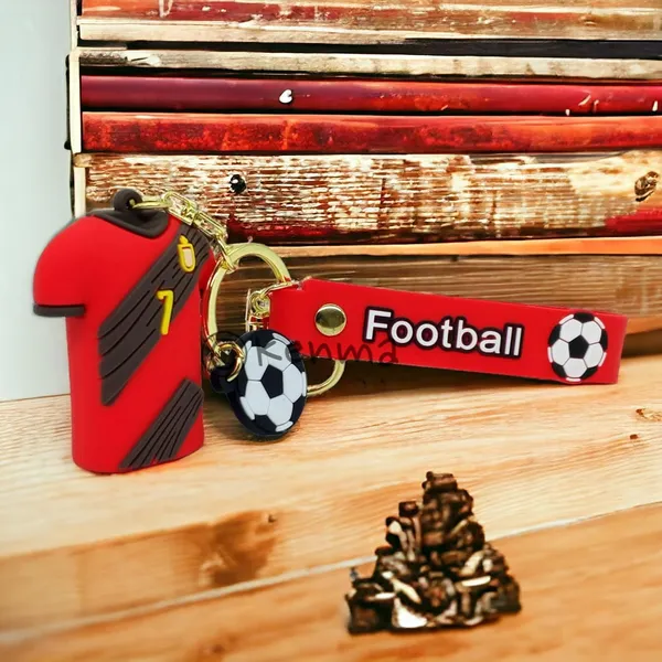 __Red_Kevin_De_Bruyane_3D_Lanyard_Jersey_Keychain_With_Charms_For_Keys,Bags_&_Birthday_Return_Gifts_For_Girls_Boys_Keyrings