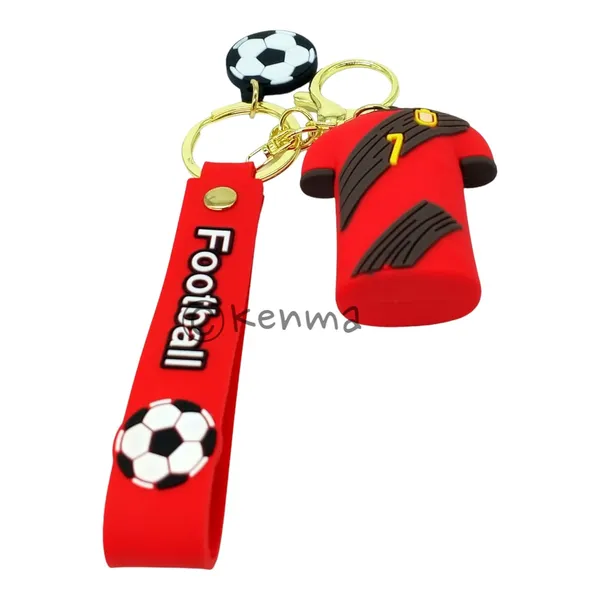 __Red_Kevin_De_Bruyane_3D_Lanyard_Jersey_Keychain_With_Charms_For_Keys,Bags_&_Birthday_Return_Gifts_For_Girls_Boys_Keyrings