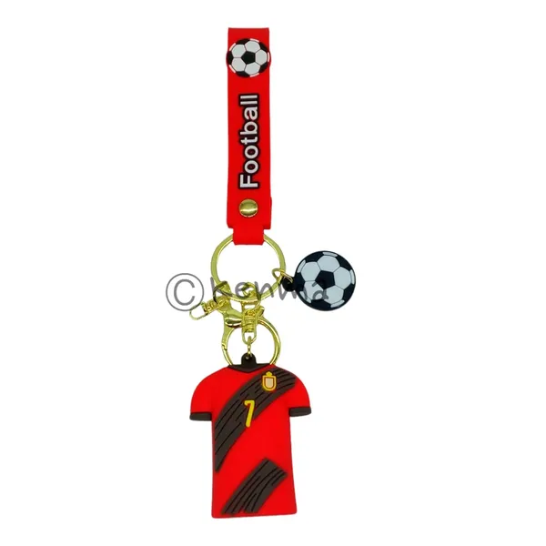 __Red_Kevin_De_Bruyane_3D_Lanyard_Jersey_Keychain_With_Charms_For_Keys,Bags_&_Birthday_Return_Gifts_For_Girls_Boys_Keyrings