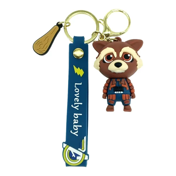 __3D_Cute_Brown_Colour_Rocket_Lanyard_Keychain_With_Charms_For_Keys,Bags_&_Birthday_Return_Gifts_For_Girls_Boys_Keyrings