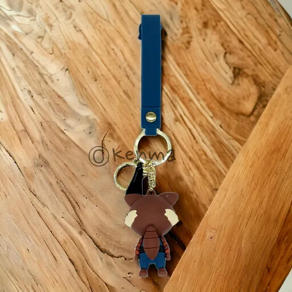 __3D_Cute_Brown_Colour_Rocket_Lanyard_Keychain_With_Charms_For_Keys,Bags_&_Birthday_Return_Gifts_For_Girls_Boys_Keyrings