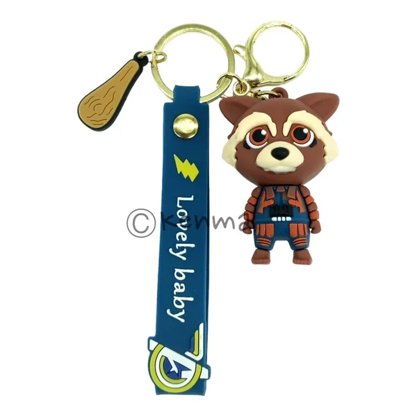 __3D_Cute_Brown_Colour_Rocket_Lanyard_Keychain_With_Charms_For_Keys,Bags_&_Birthday_Return_Gifts_For_Girls_Boys_Keyrings