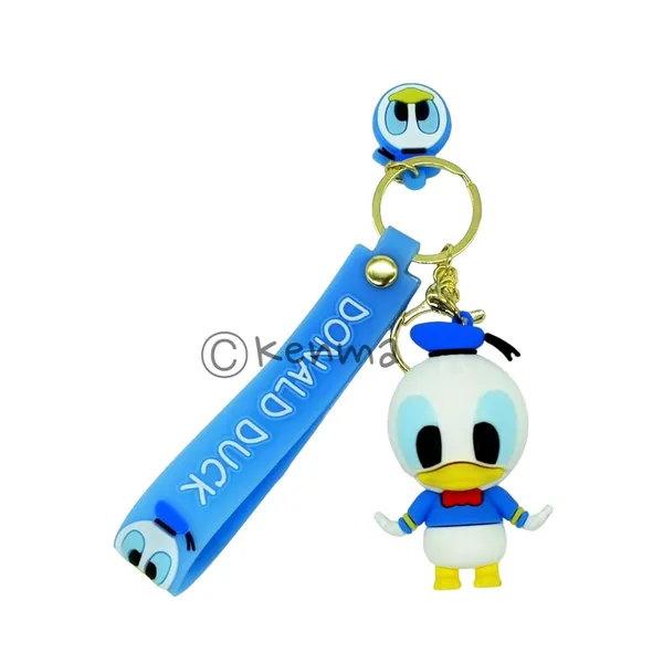 __3D_Donald_Duck_With_Lanyard_Keychain_With_Charms_For_Keys,Bags_&_Birthday_Return_Gifts_For_Girls_Boys_Keyrings