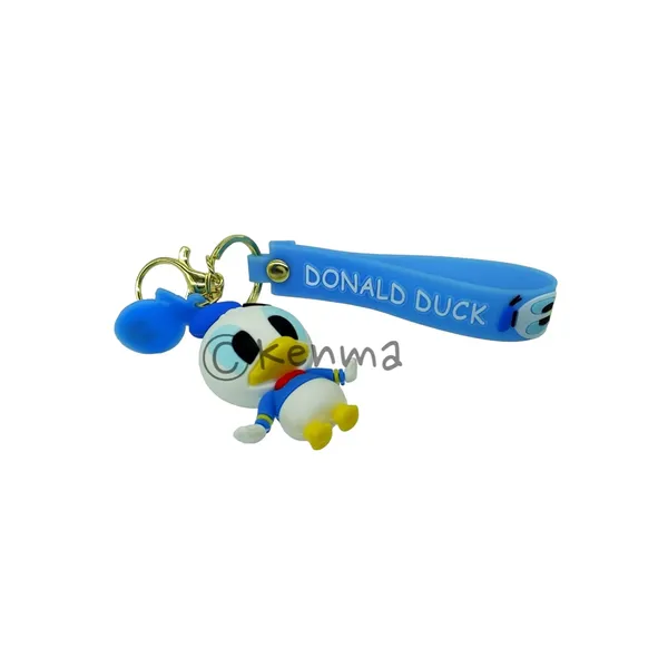 __3D_Donald_Duck_With_Lanyard_Keychain_With_Charms_For_Keys,Bags_&_Birthday_Return_Gifts_For_Girls_Boys_Keyrings