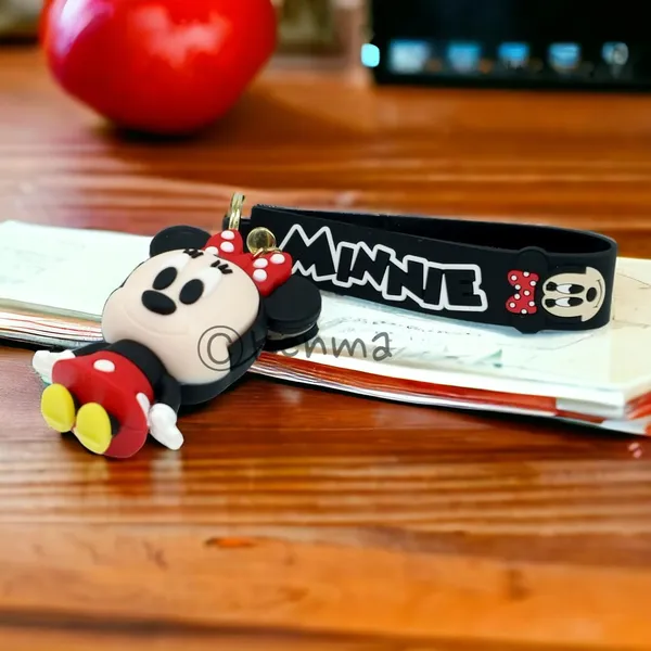 __3D_Minnie_Mouse_Lanyard_Keychain_With_Charms_For_Keys,Bags_&_Birthday_Return_Gifts_For_Girls_Boys_Keyrings