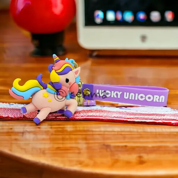 __3D_Pink_Unicorn_Lanyard_Keychain_With_Charms_For_Keys,Bags_&_Birthday_Return_Gifts_For_Girls_Boys_Keyrings