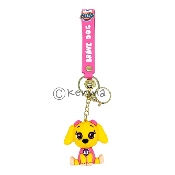 __3D_Pink_Cute_Paw_Petrol_Skye_Lanyard_Keychain_With_Charms_For_Keys,Bags_&_Birthday_Return_Gifts_For_Girls_Boys_Keyrings