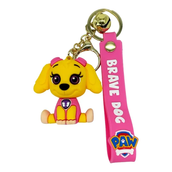 __3D_Pink_Cute_Paw_Petrol_Skye_Lanyard_Keychain_With_Charms_For_Keys,Bags_&_Birthday_Return_Gifts_For_Girls_Boys_Keyrings