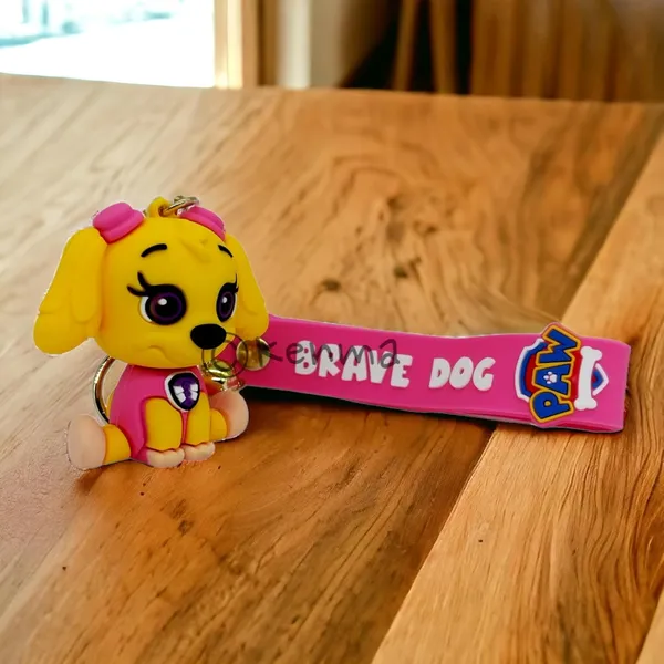 __3D_Pink_Cute_Paw_Petrol_Skye_Lanyard_Keychain_With_Charms_For_Keys,Bags_&_Birthday_Return_Gifts_For_Girls_Boys_Keyrings