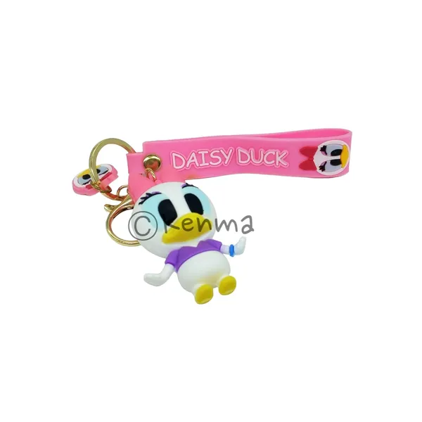 __Cute_3D_Daisy_Duck_With_Lanyard_Keychain_With_Charms_For_Keys,Bags_&_Birthday_Return_Gifts_For_Girls_Boys_Keyrings