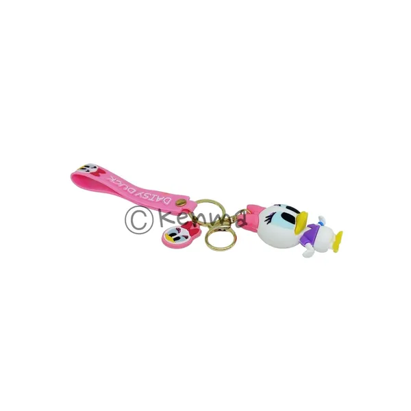 __Cute_3D_Daisy_Duck_With_Lanyard_Keychain_With_Charms_For_Keys,Bags_&_Birthday_Return_Gifts_For_Girls_Boys_Keyrings