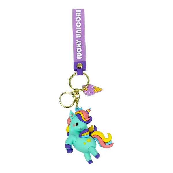 __Cute_3D_Green_Unicorn_Lanyard_Keychain_With_Charms_For_Keys,Bags_&_Birthday_Return_Gifts_For_Girls_Boys_Keyrings