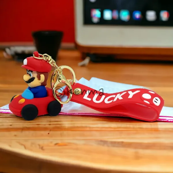 __Cute_3D_Super_Mario_Brother_Game_With_Red_Lanyard_Keychain_With_Charms_For_Keys,Bags_&_Birthday_Return_Gifts_Model_2