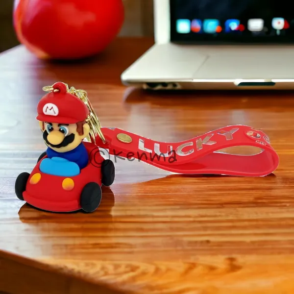 __Cute_3D_Super_Mario_Brother_Game_With_Red_Lanyard_Keychain_With_Charms_For_Keys,Bags_&_Birthday_Return_Gifts_Model_2