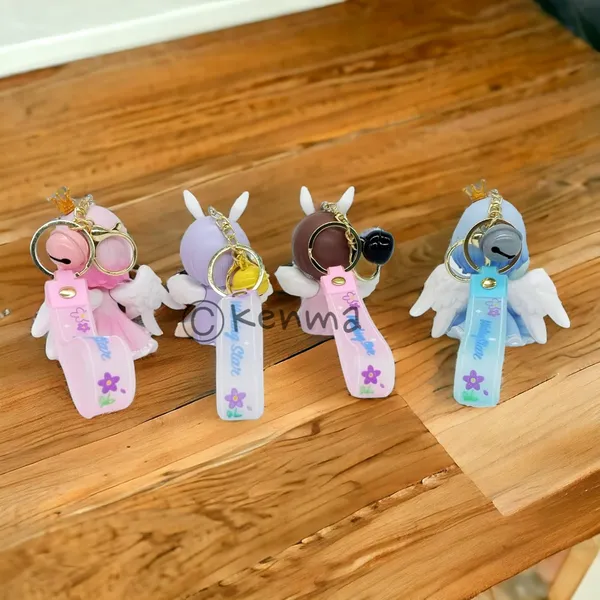 __Cute_Angel_Set_Of_4_3D_Lanyard_Keychain_With_Charms_For_Keys,Bags_&_Birthday_Return_Gifts_For_Girls_Boys_Keyrings