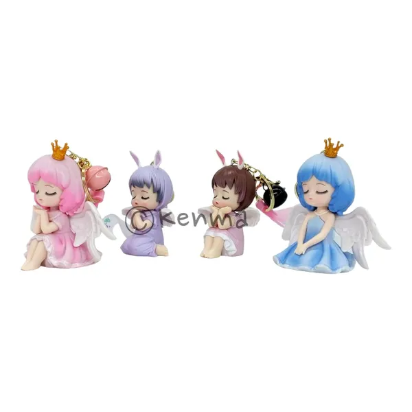 __Cute_Angel_Set_Of_4_3D_Lanyard_Keychain_With_Charms_For_Keys,Bags_&_Birthday_Return_Gifts_For_Girls_Boys_Keyrings