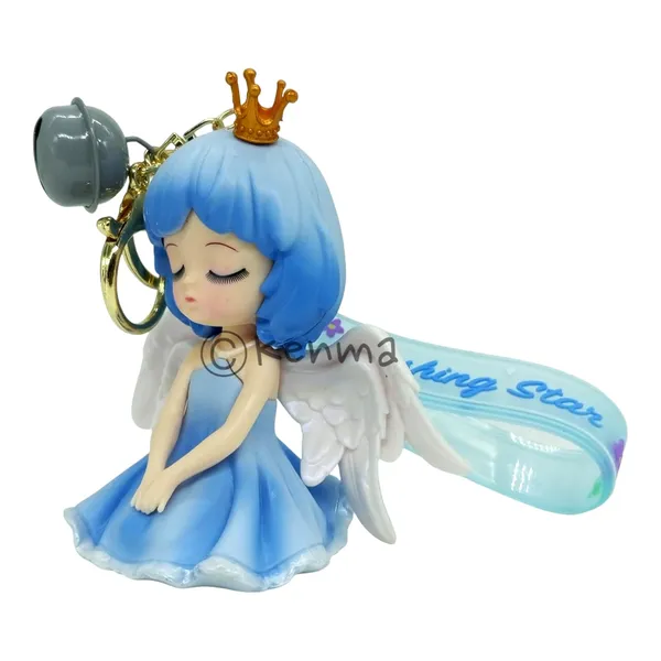 __Cute_Blue_Angel_3D_Lanyard_Keychain_With_Charms_For_Keys,Bags_&_Birthday_Return_Gifts_For_Girls_Boys_Keyrings