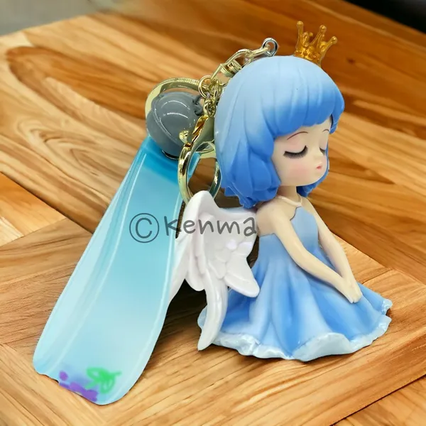 __Cute_Blue_Angel_3D_Lanyard_Keychain_With_Charms_For_Keys,Bags_&_Birthday_Return_Gifts_For_Girls_Boys_Keyrings