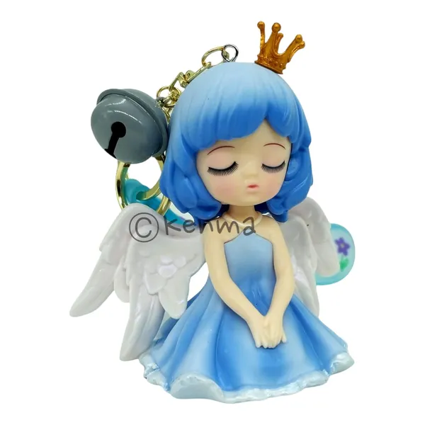 __Cute_Blue_Angel_3D_Lanyard_Keychain_With_Charms_For_Keys,Bags_&_Birthday_Return_Gifts_For_Girls_Boys_Keyrings