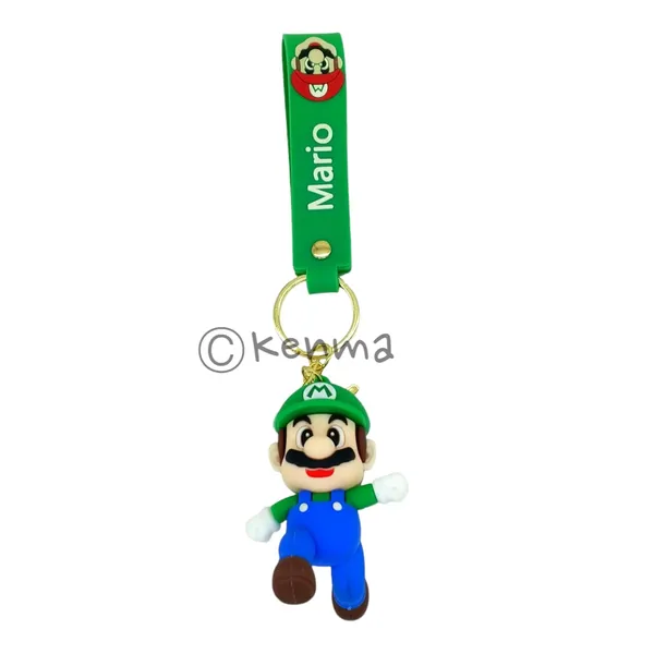 __Cute_Green_Mario_Running_3D_Lanyard_Keychain_With_Charms_For_Keys,Bags_&_Birthday_Return_Gifts_For_Girls_Boys_Keyrings_Model_6