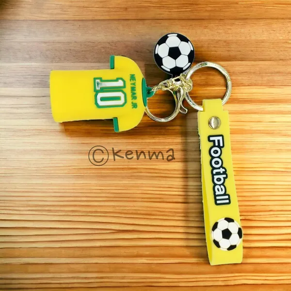 __Cute_Neymar_Jr_Yellow_Jersey_3D_Lanyard_Keychain_With_Charms_For_Keys,Bags_&_Birthday_Return_Gifts_For_Girls_Boys_Keyrings